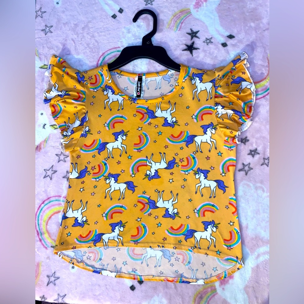 Kid toddler rainbow unicorn shirt